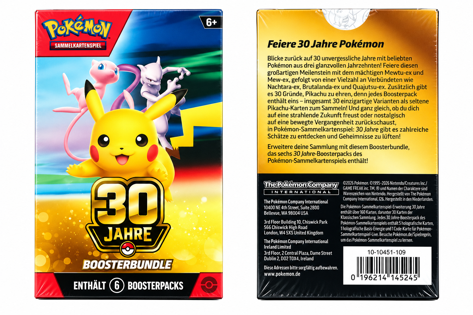 Pokémon 30 Jahre – Boosterbundle – Deutsch