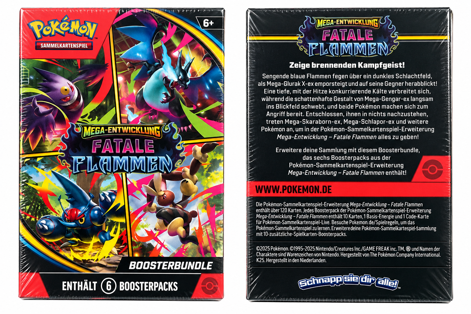 Pokémon Mega-Entwicklung – Fatale Flammen – Boosterbundle – Deutsch