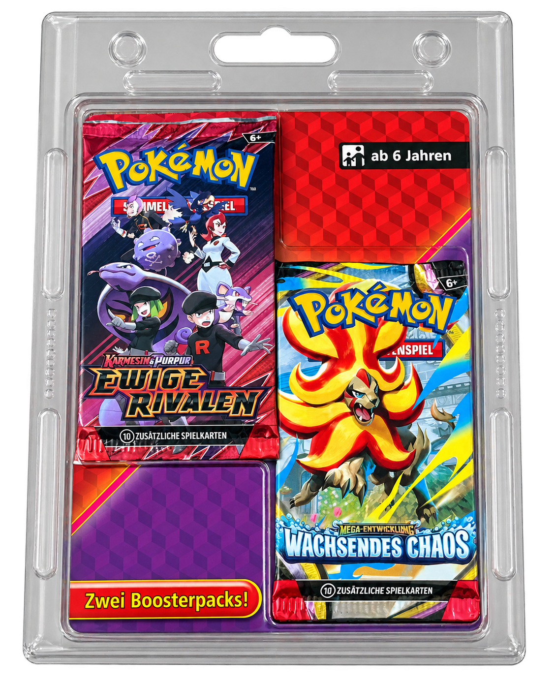 Pokémon Doppel-Boosterpack – Ewige Rivalen & Wachsendes Chaos – Deutsch – Originalverpackt