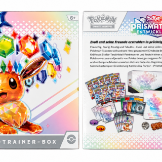 Pokémon Karmesin & Purpur – Prismatische Entwicklungen – Top-Trainer-Box – Deutsch